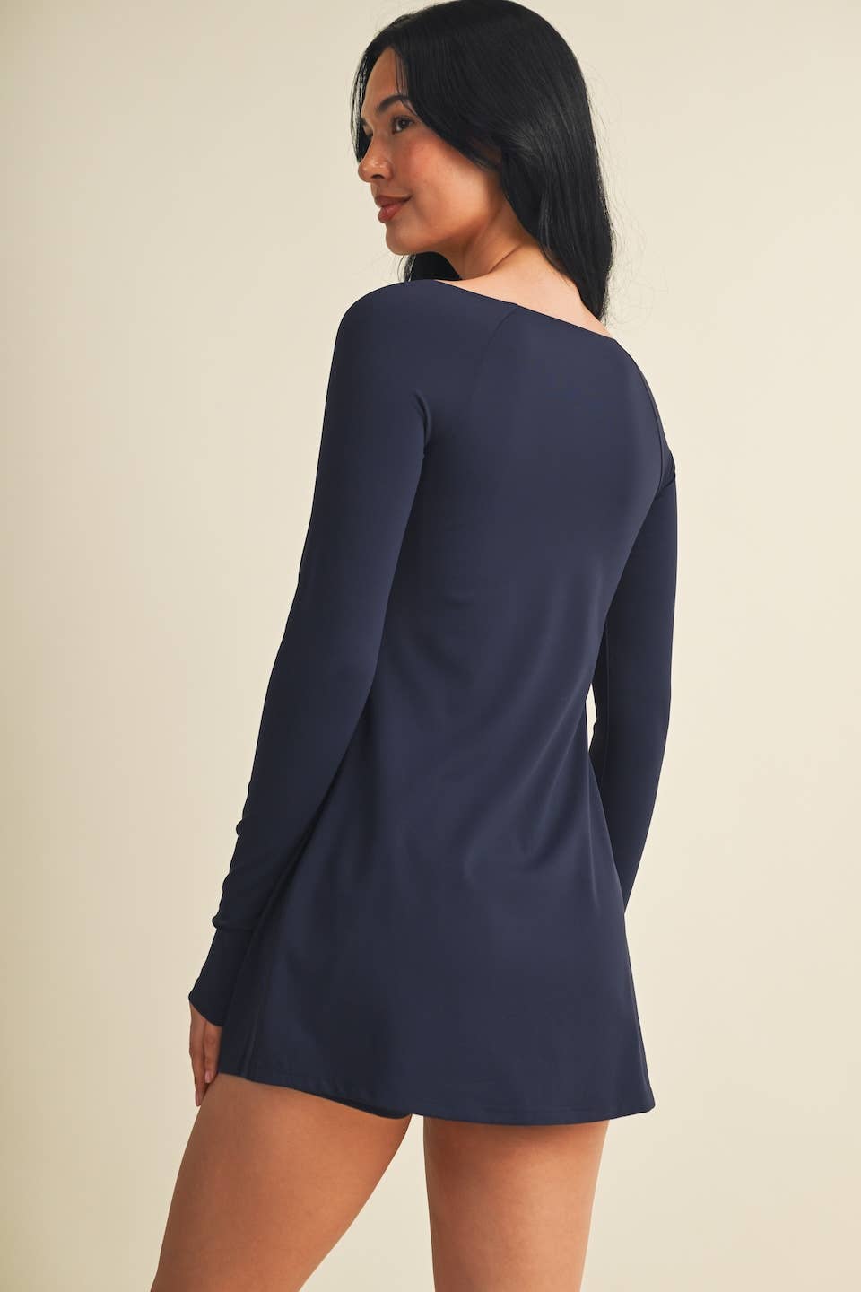 Long Sleeve Sweetheart Dress