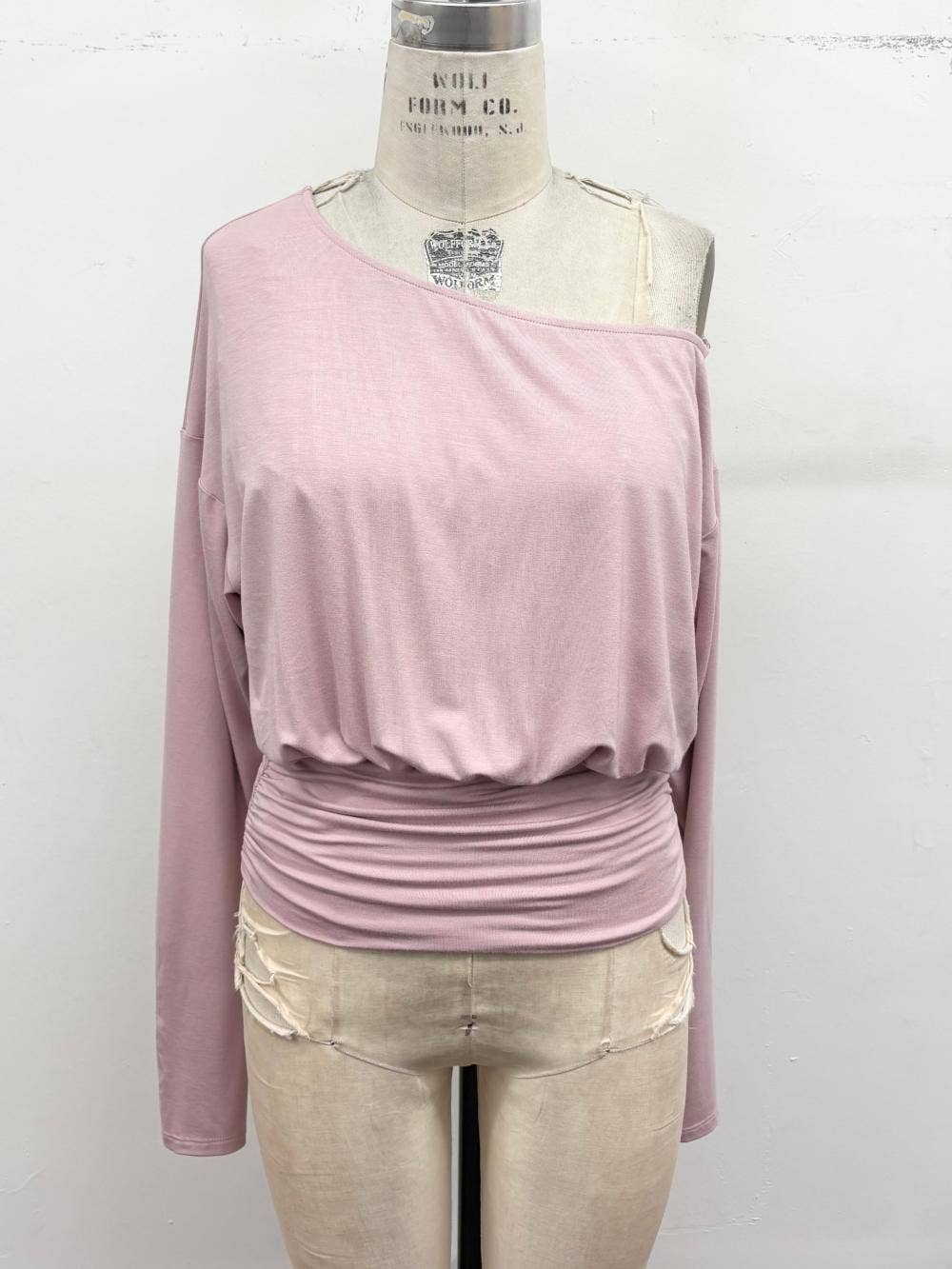 Fall Off-the-Shoulder Dolman Knit Top