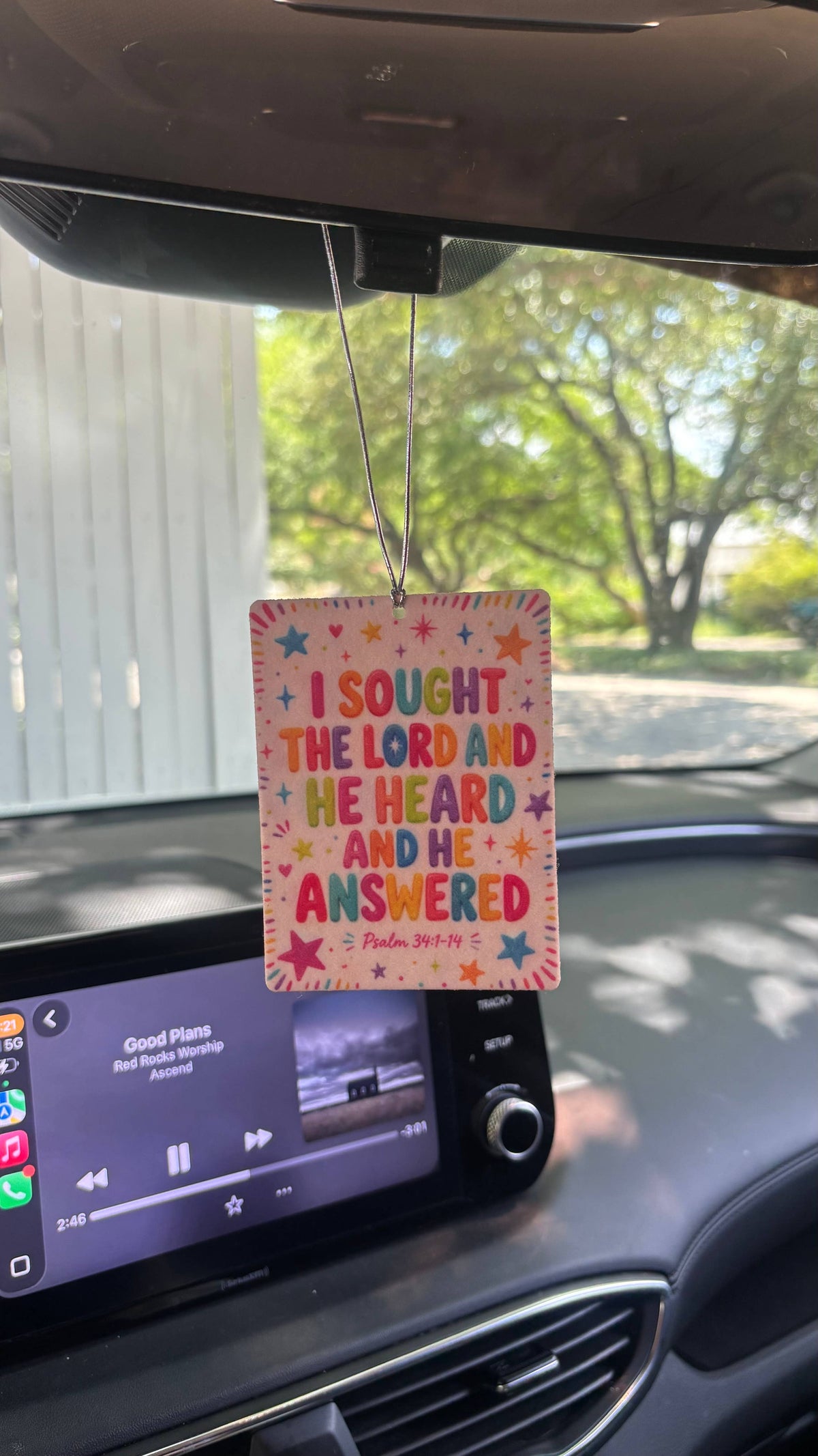 Christian Car Air Freshener | Bible Verse Felt Freshie Gifts