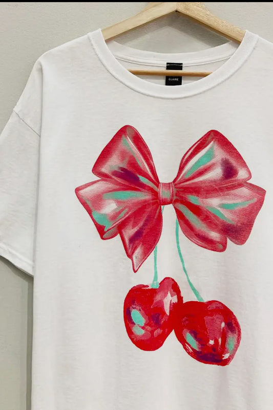 Bowtique Cherry Tee