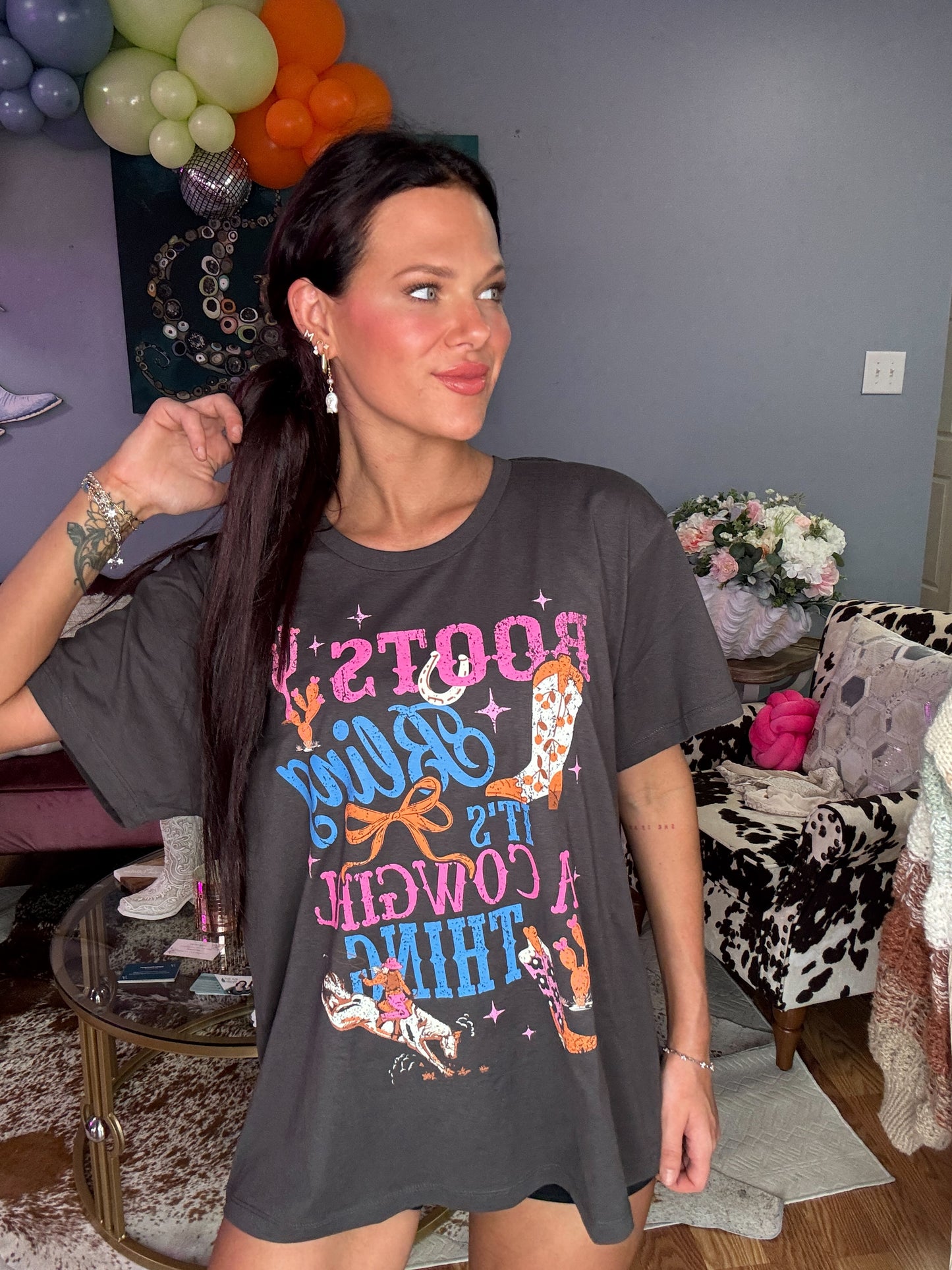 Boots Bling Graphic Tee