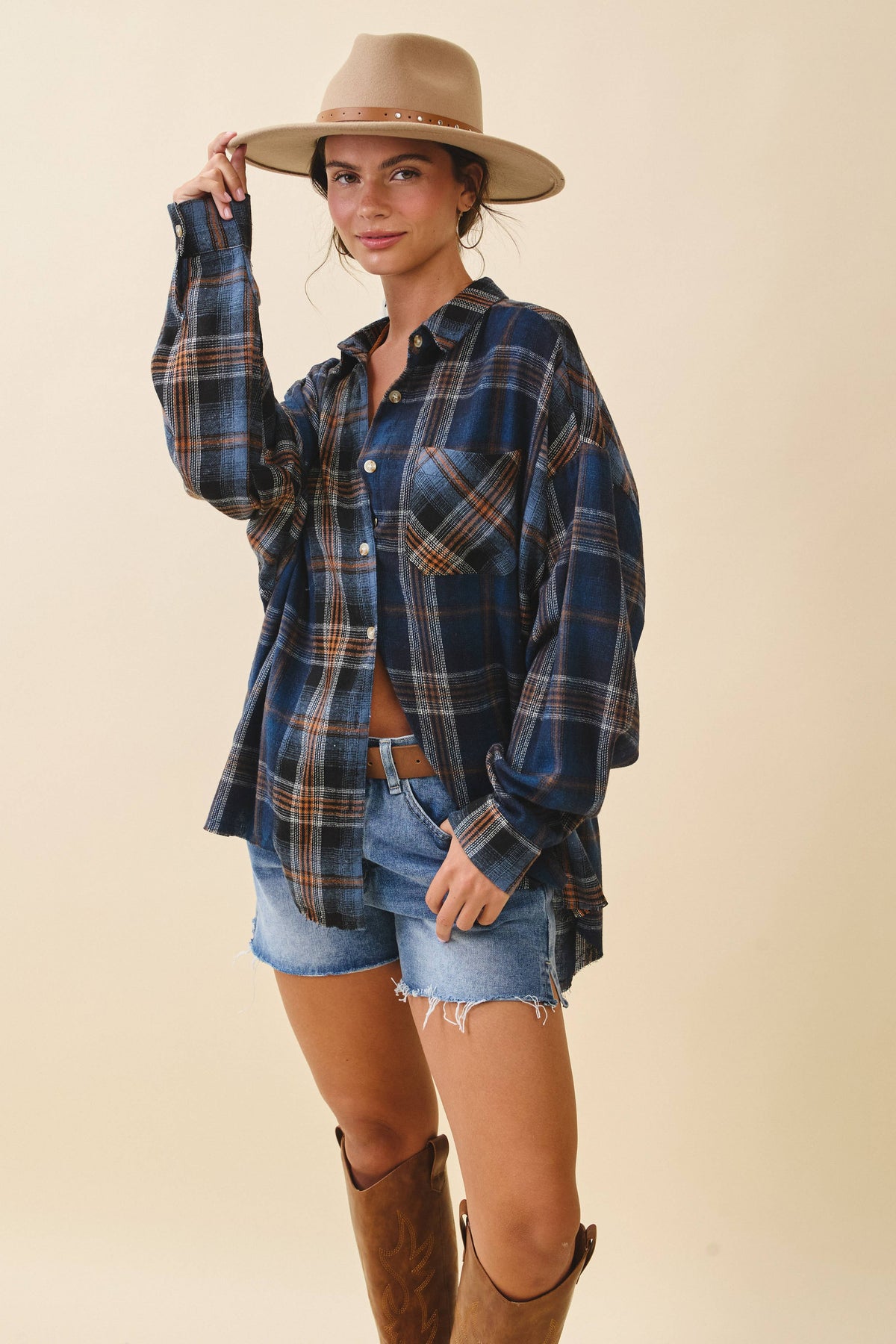 8376EN Kambrie Plaid Flannel Shirt 1