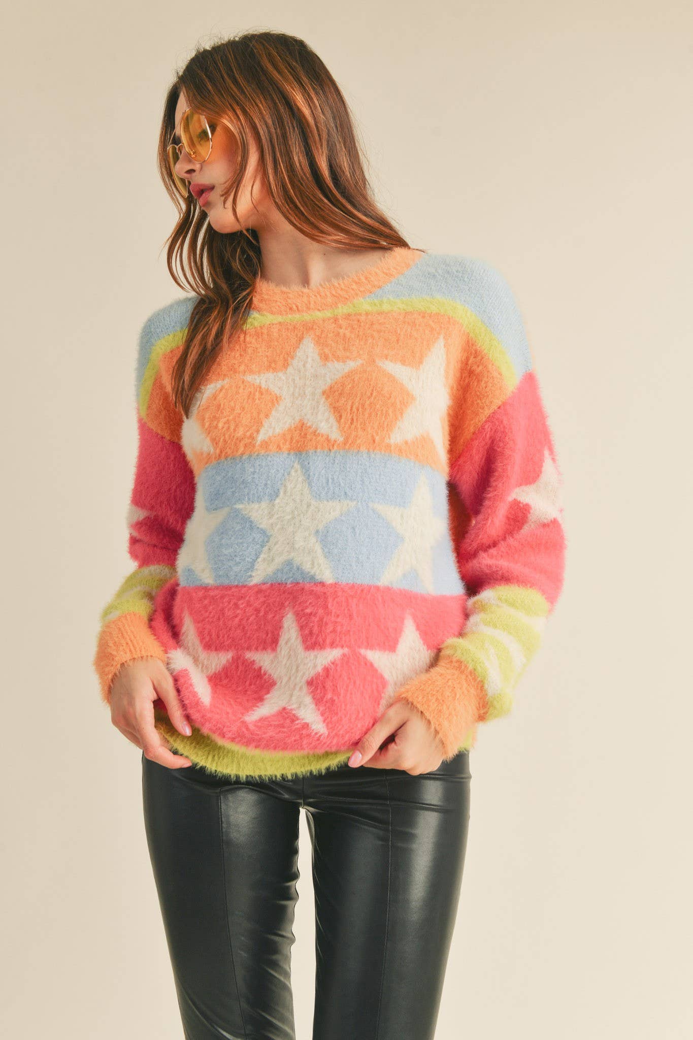 Fuzzy Fun Star Sweater