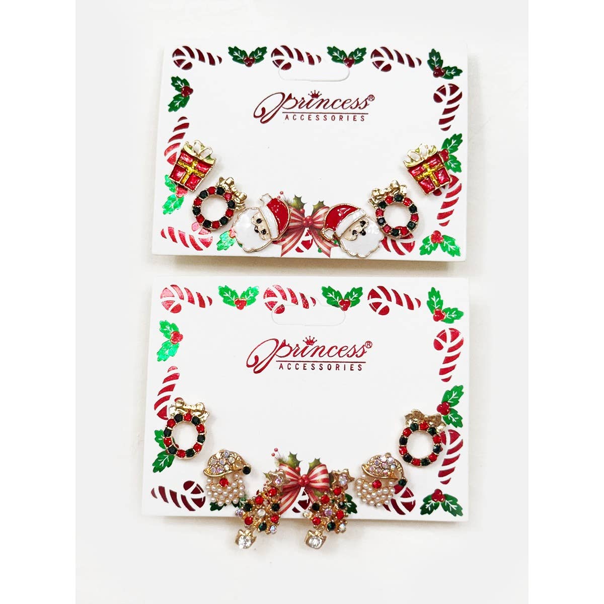 Cute Christmas Theme Sparkly Earrings