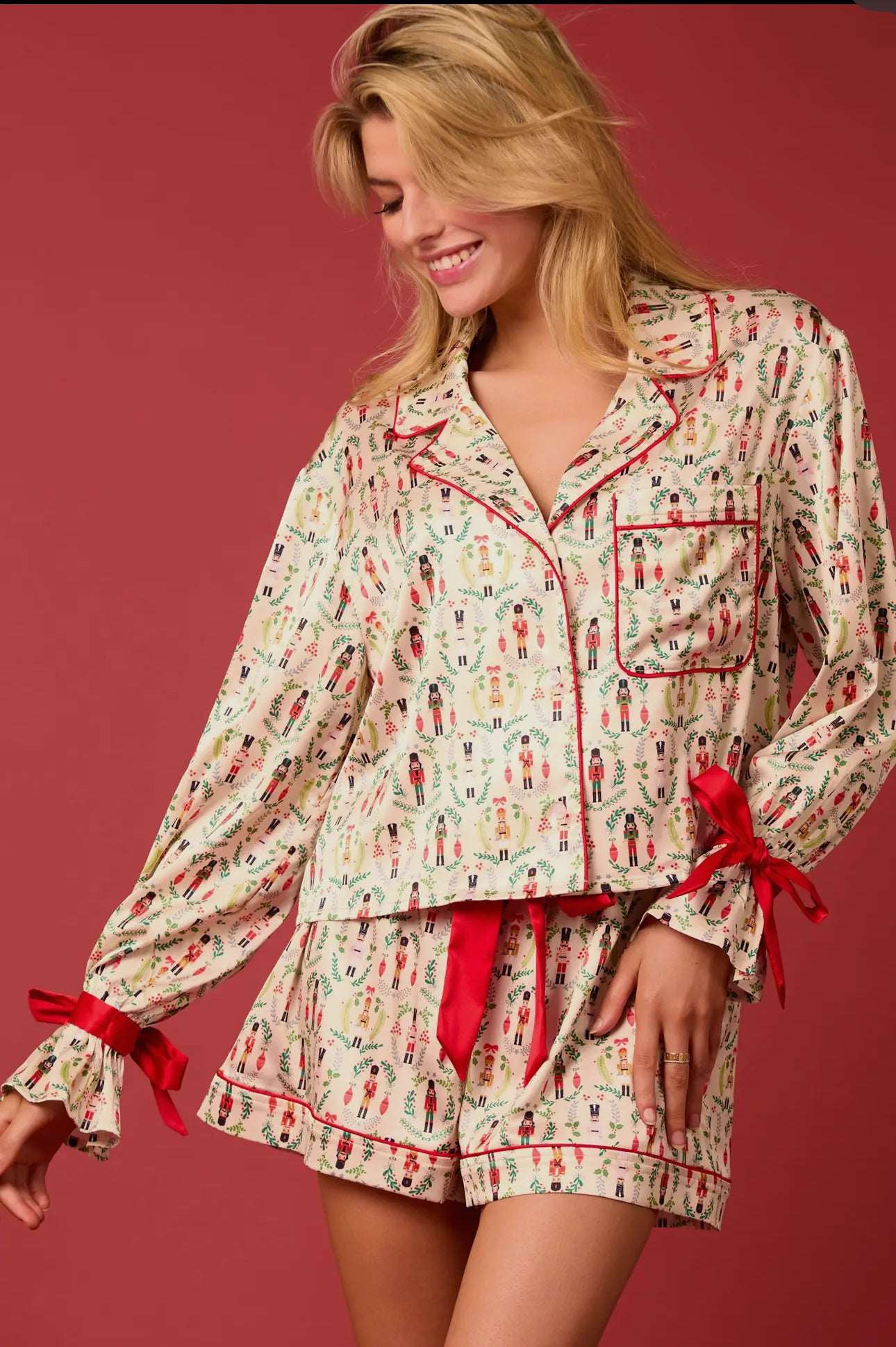 Silk Nutcracker Pajama Set