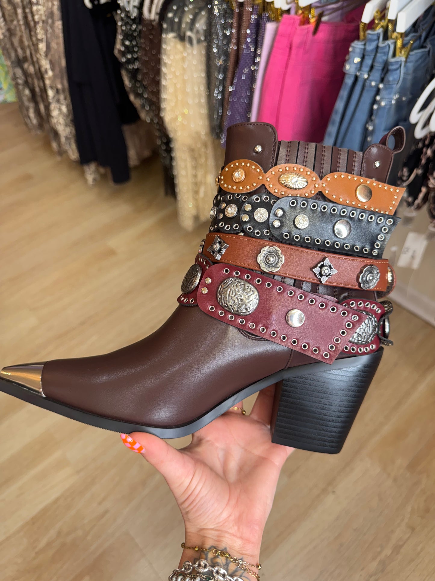 Azalea Wang Dusan Belt Boots