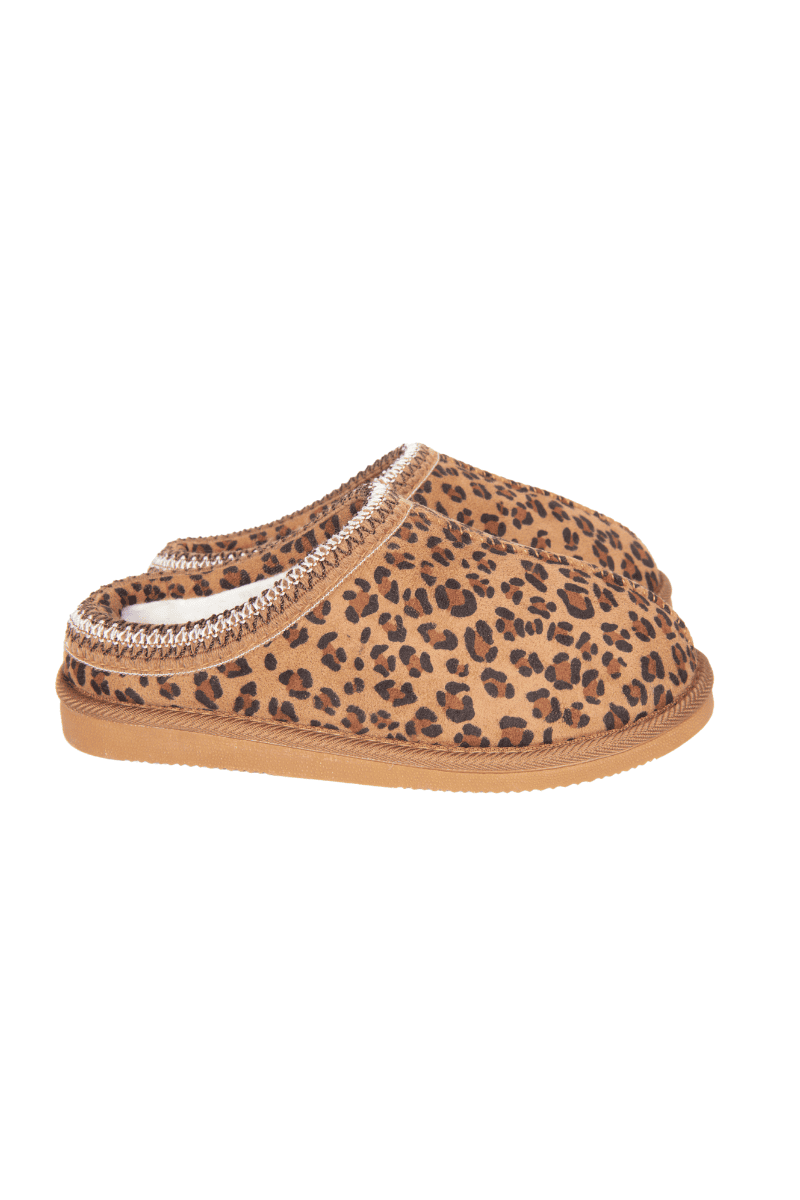 Leopard Print Embroidered Cute Slippers