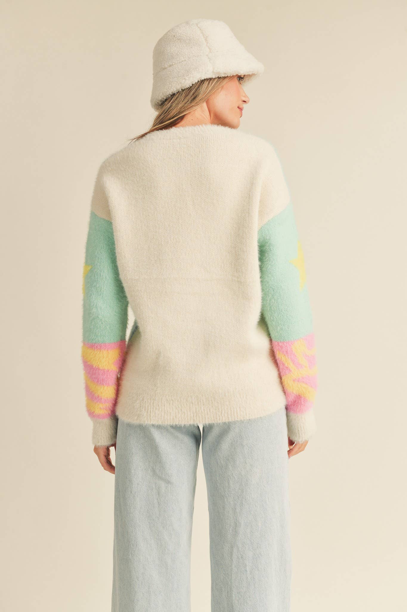 Fuzzy Fun Star Sweater