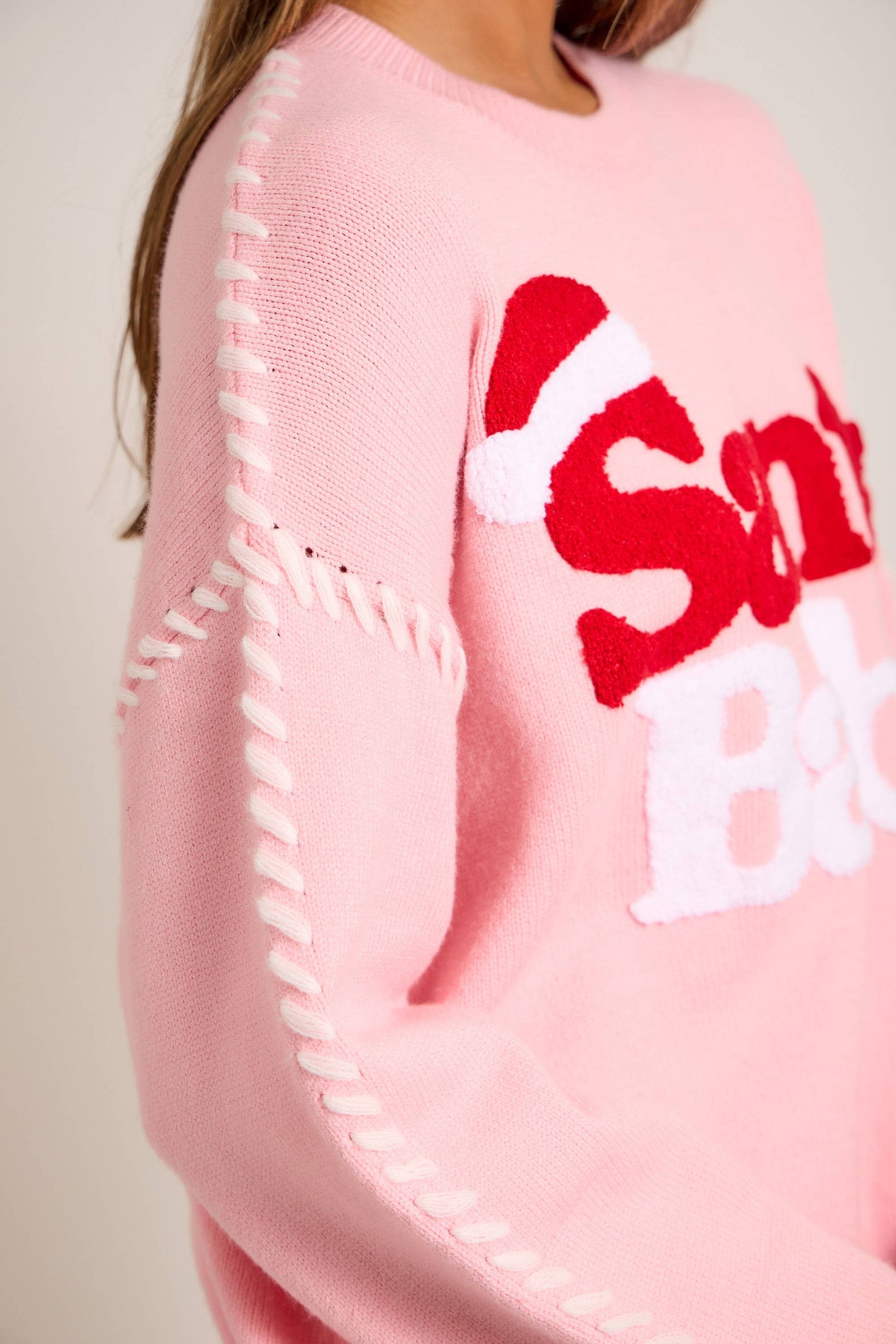 Santa Baby Green Christmas Knit Sweater – Festive Holiday