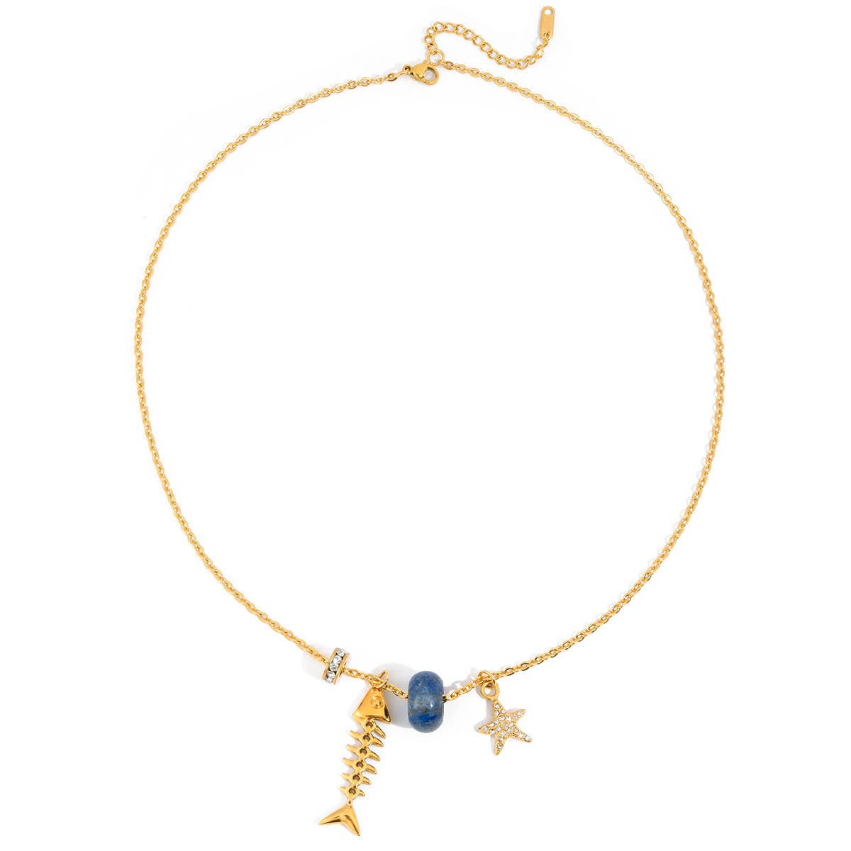 Seastar Fishbone Necklace Water Resistant