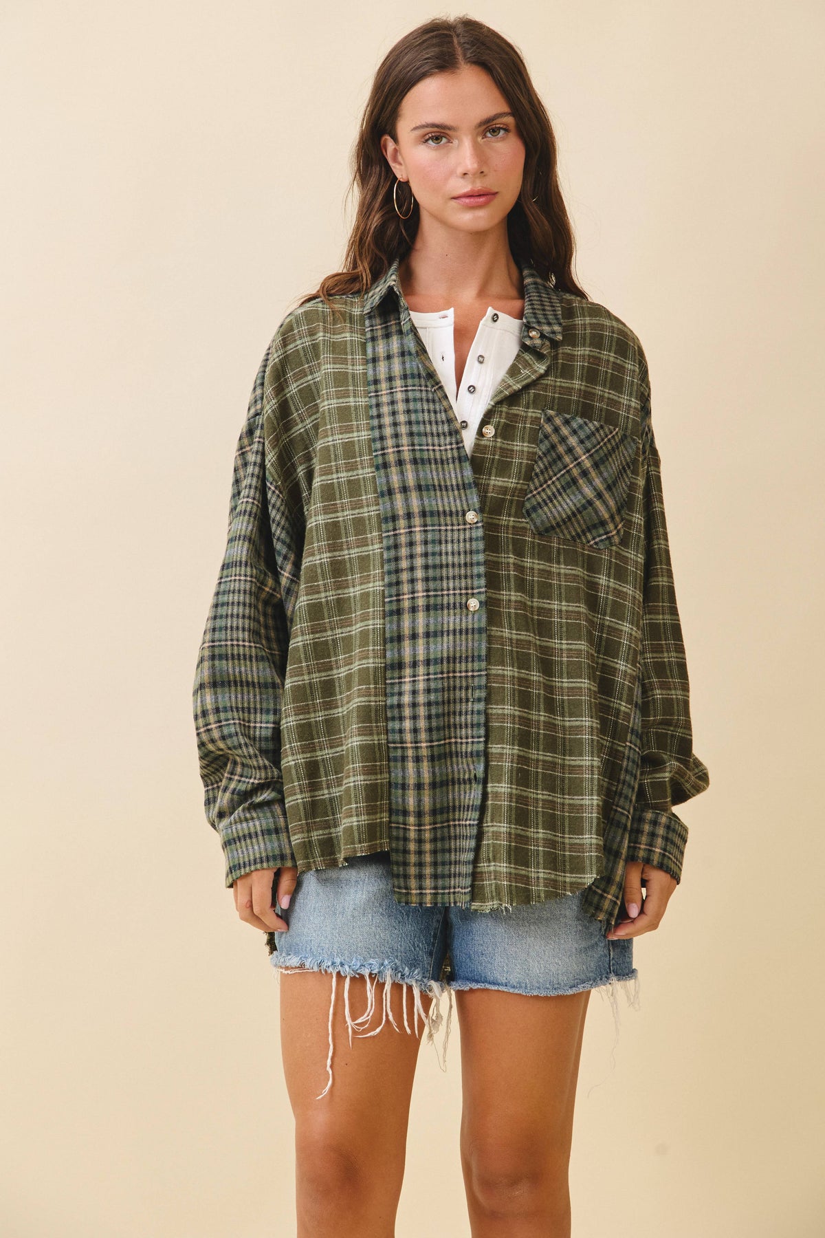 8376EN Kambrie Plaid Flannel Shirt 1
