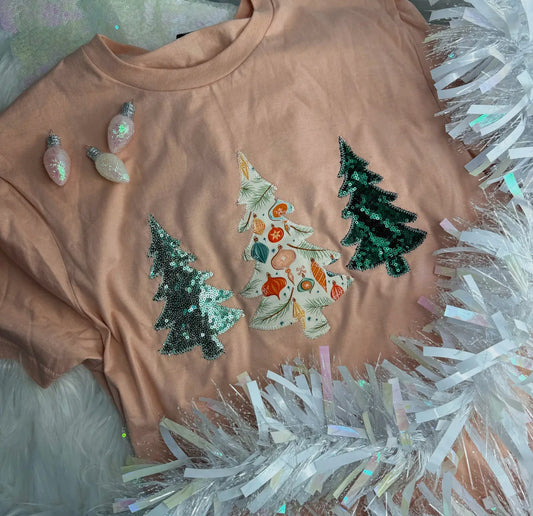 Sparkly Peach Tree Tee