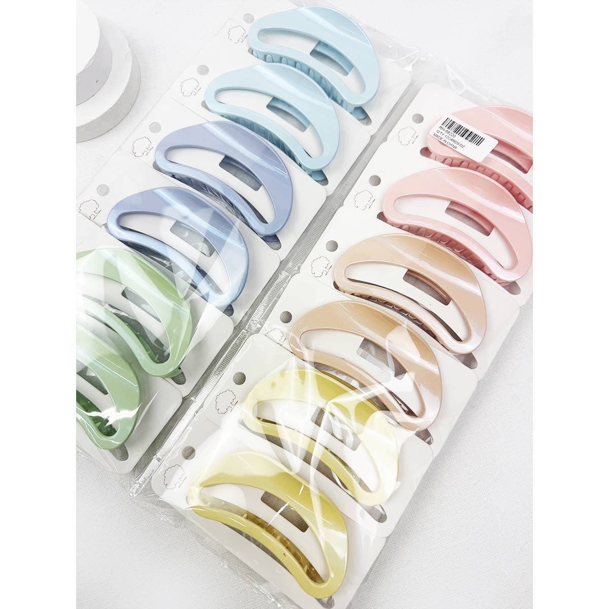 Pearl Colors of Half Moon Hair Claw