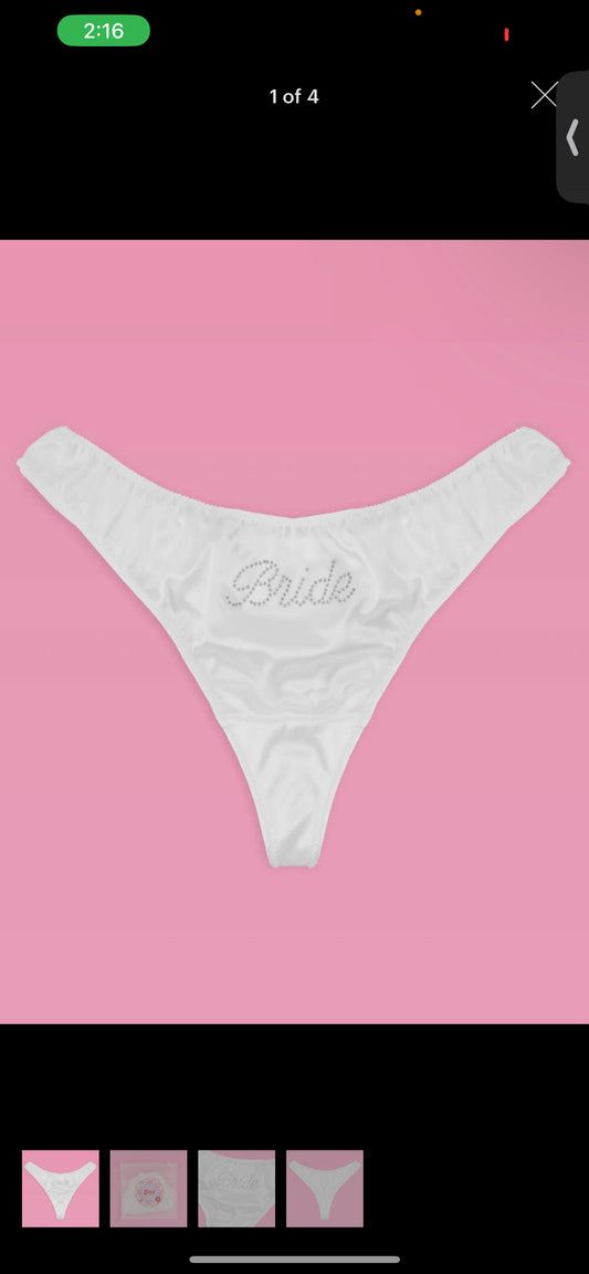 Bride Silk Thongs