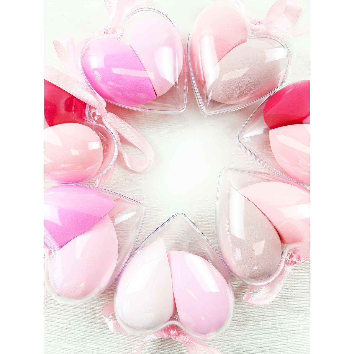 Heart Makeup Sponge Set