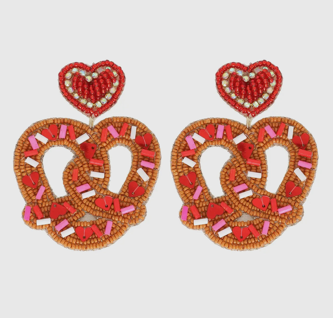 Pretzel Beaded Earrings