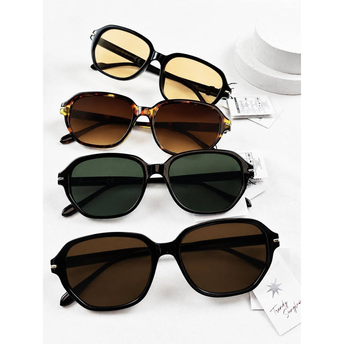 Retro Oversized Square Sunglasses