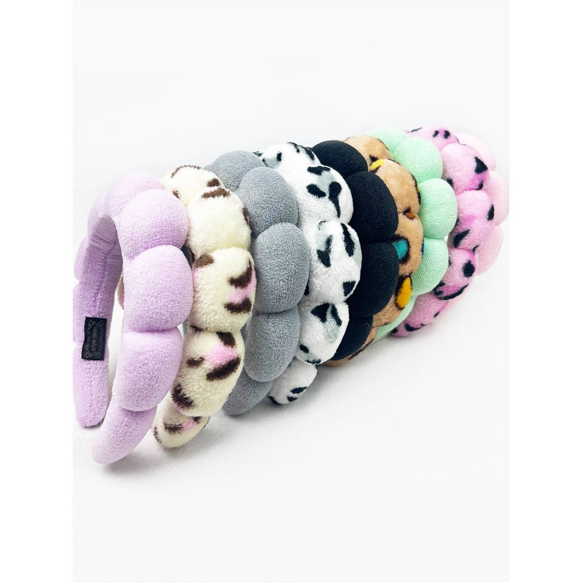 Leopard and Solid Mix of Spa Headband