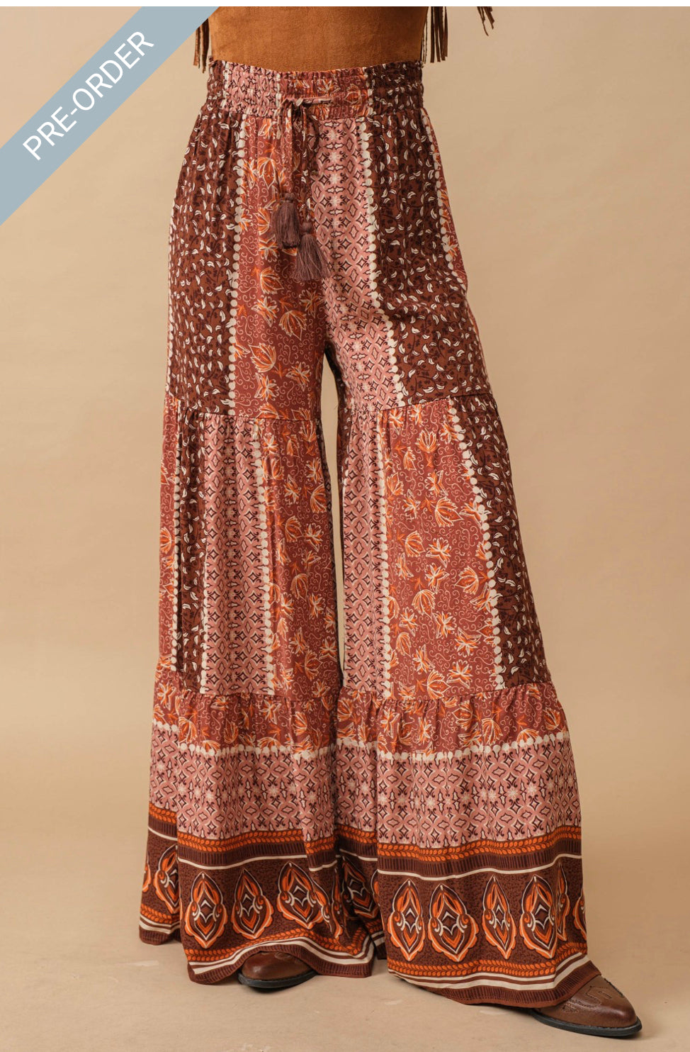 Brown Palazzo Pants