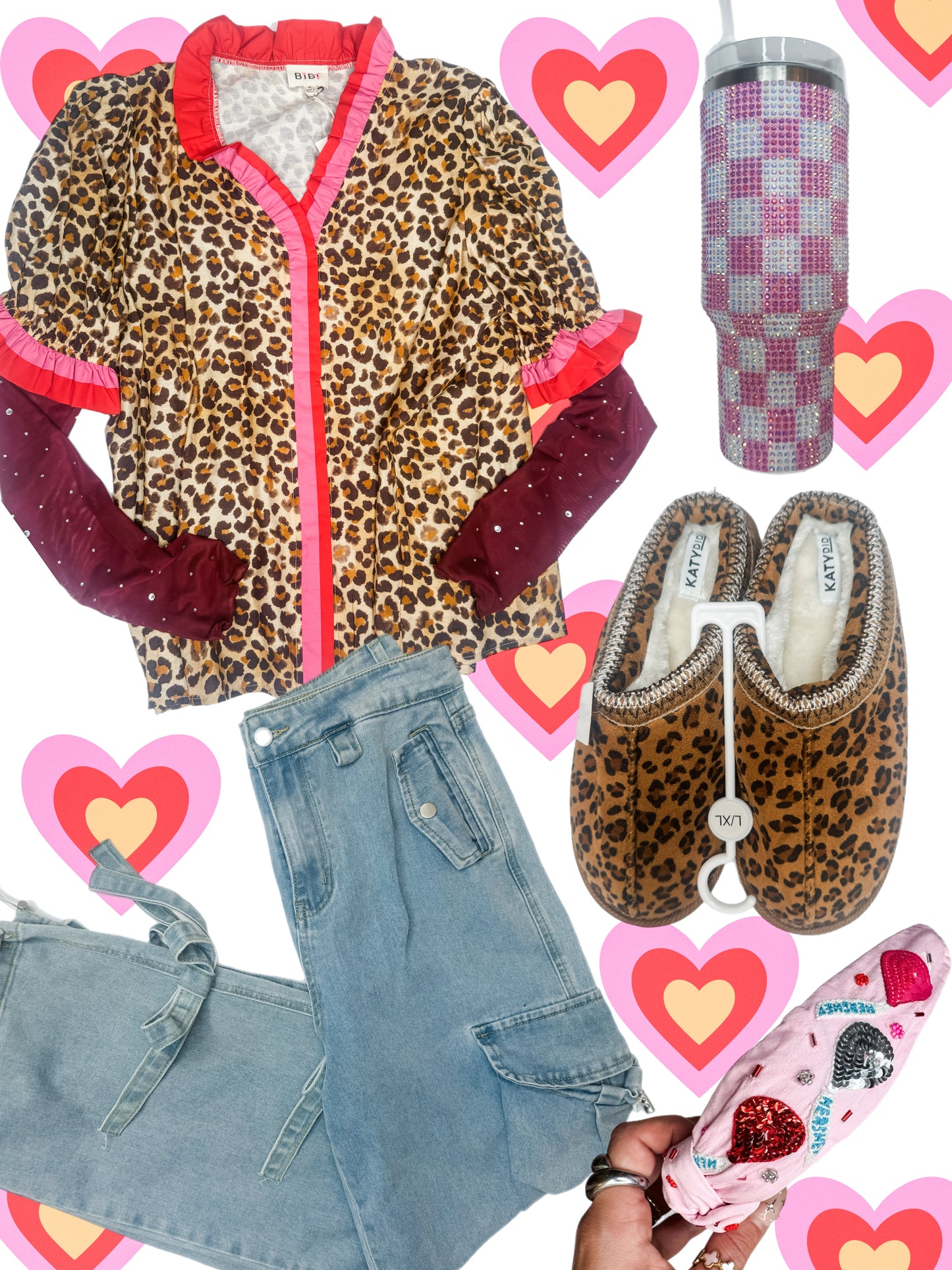 Cheetah Blouse Top