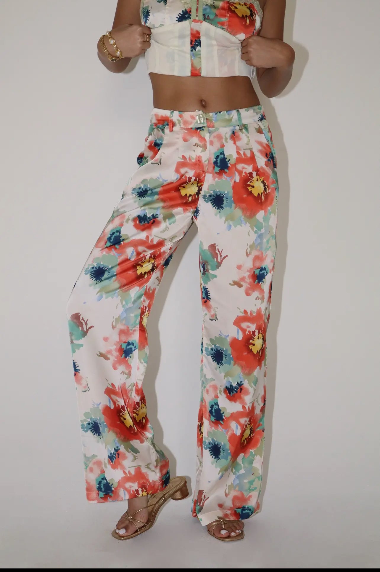 Floral Trouser Pants