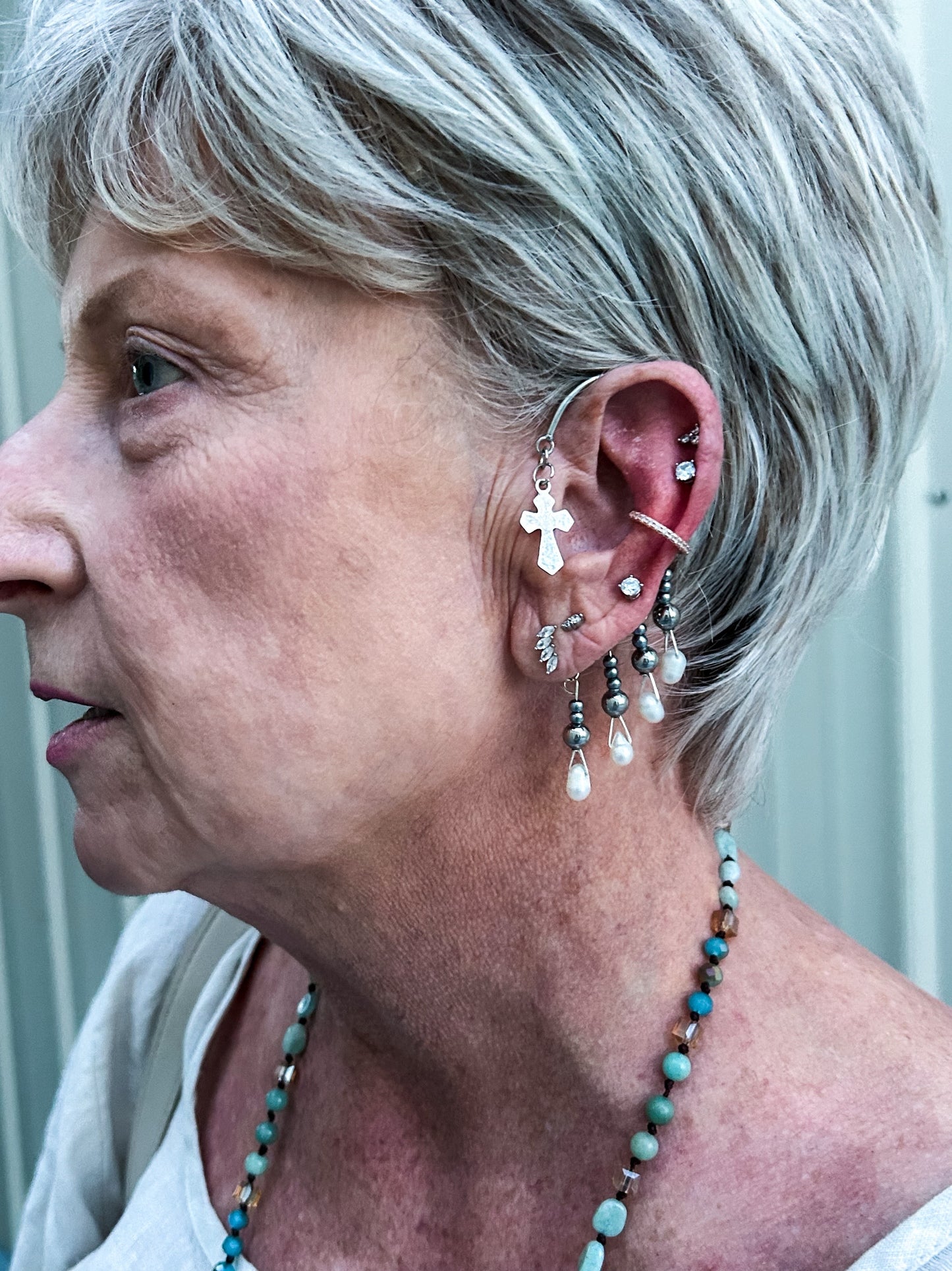 Feathers & Charms Ear Cuffs