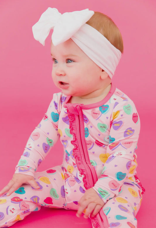 Babygirl Valentines Bamboo Onsie