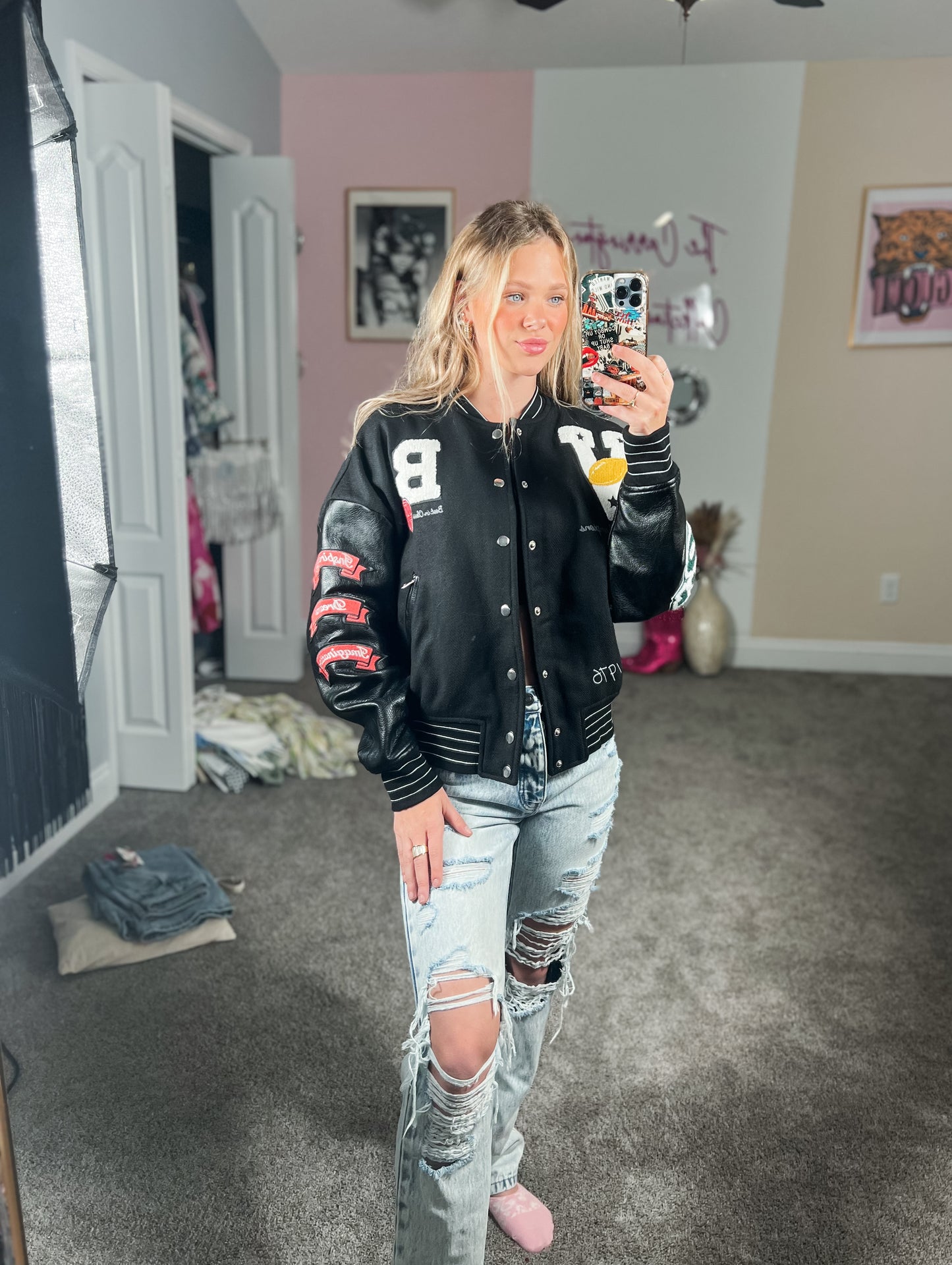 Varsity Leather Jacket