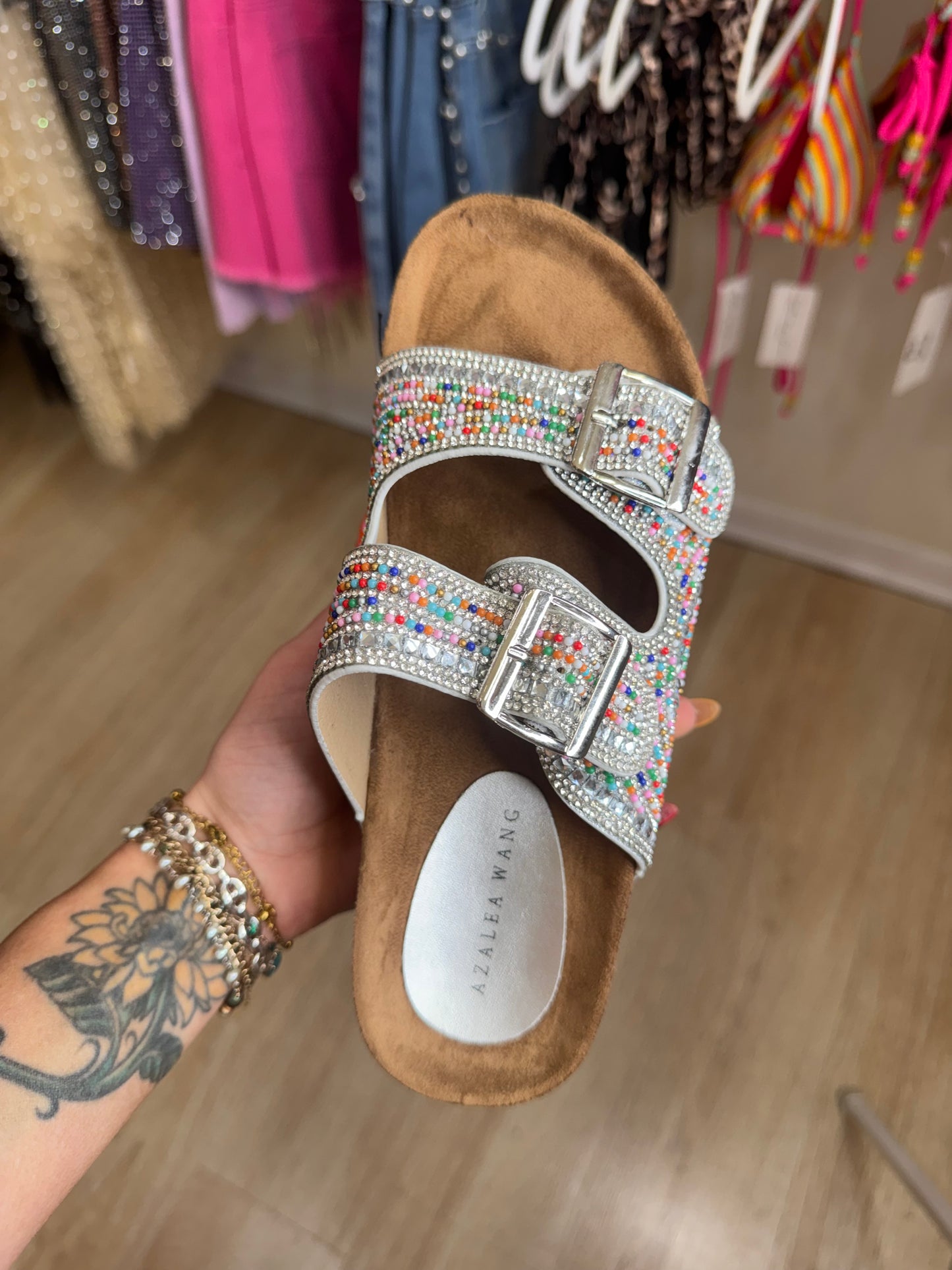 Azalea Wang Stoned Summer Sandals
