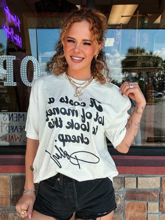 Look This Cheap Dolly Graphic Tee on Ivory