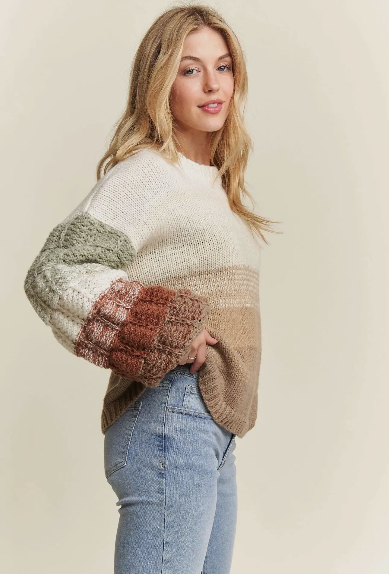 Bubble Sleeve Sweater