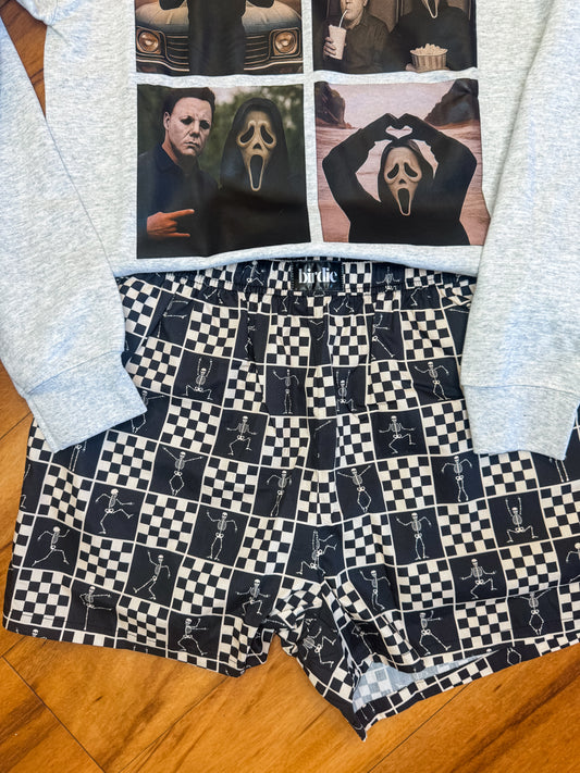 Spooky Checkered Shorts