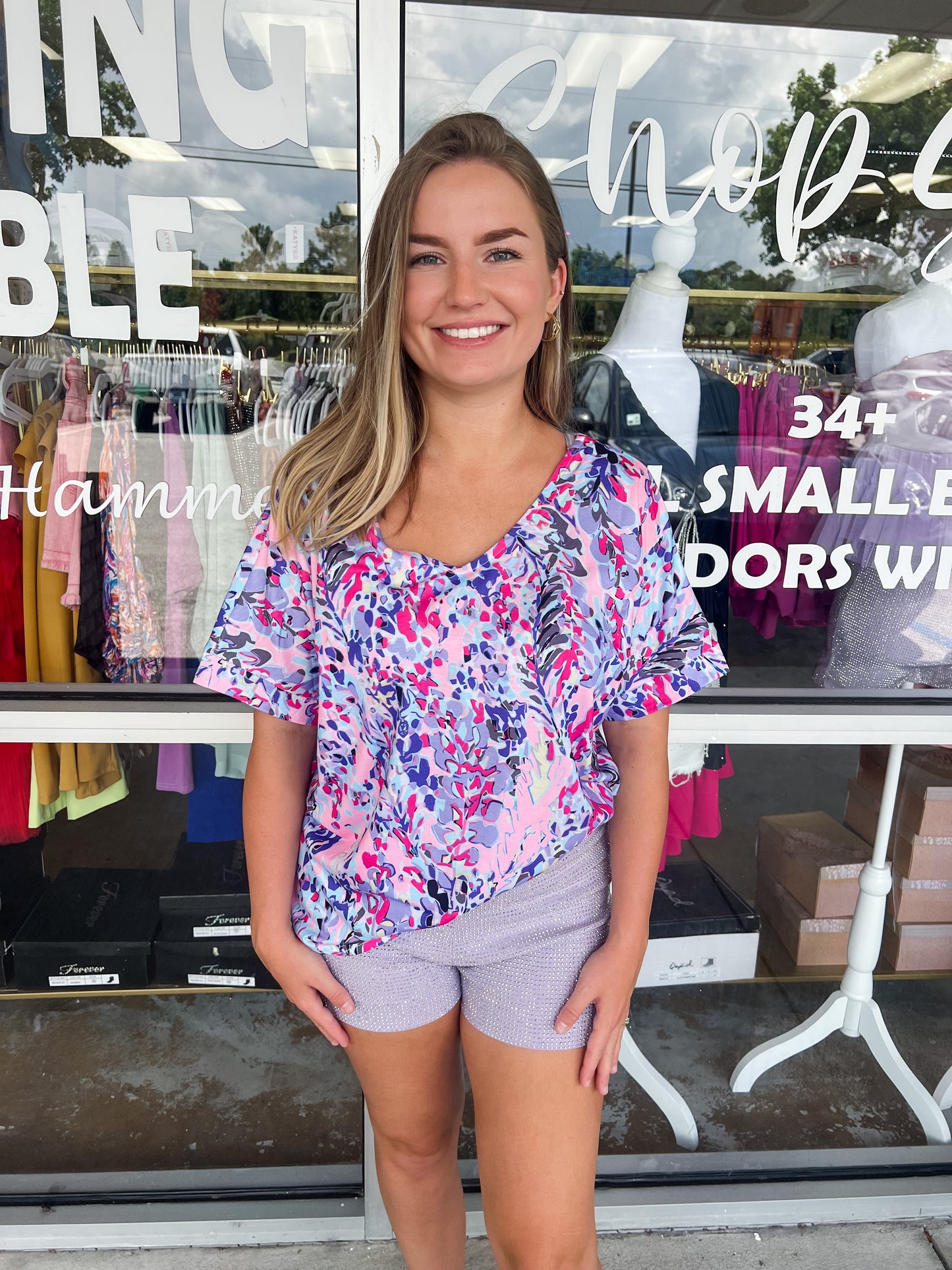 Lavender Bling Shorts