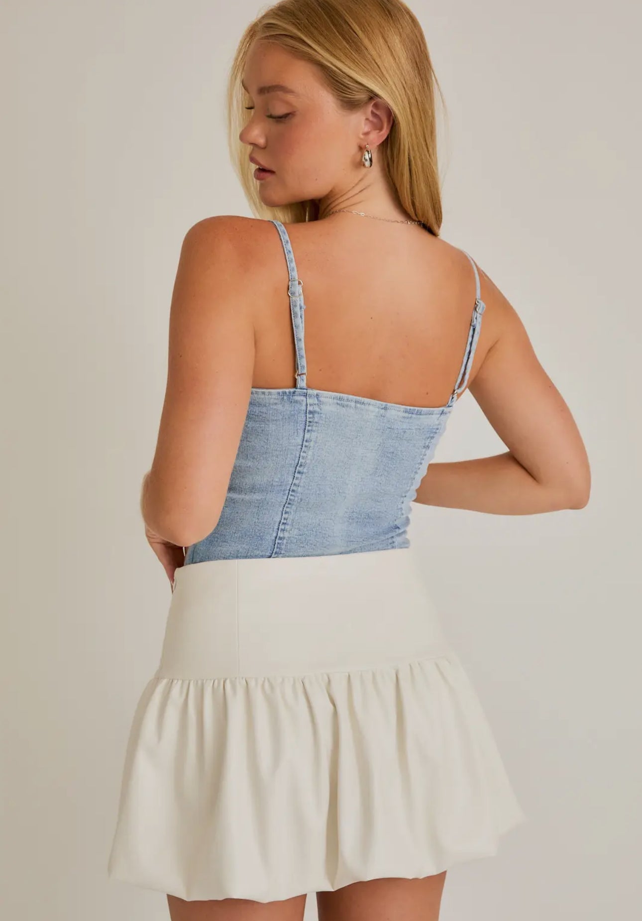 Denim Sweetheart Bodysuit