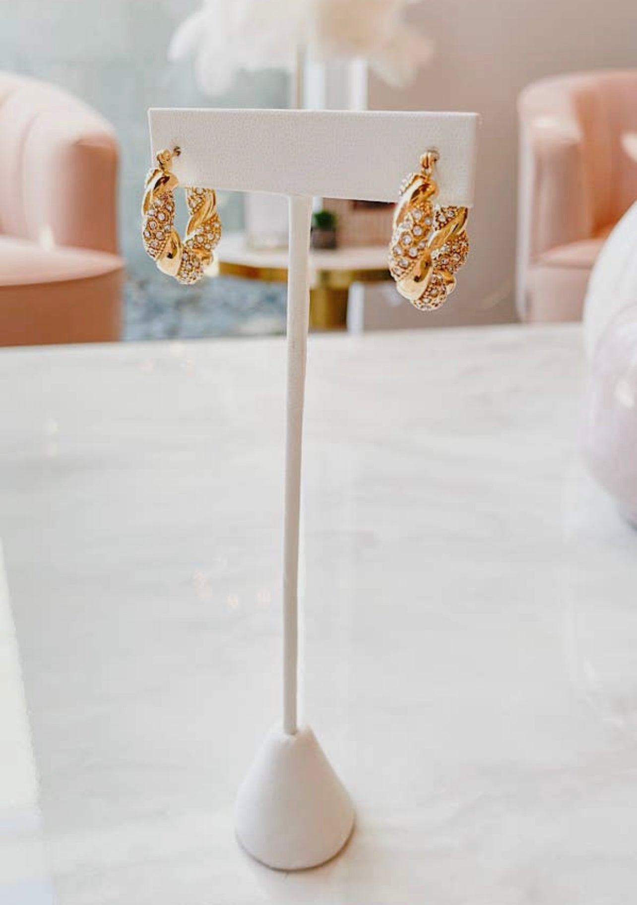 Gold Twist Earrings