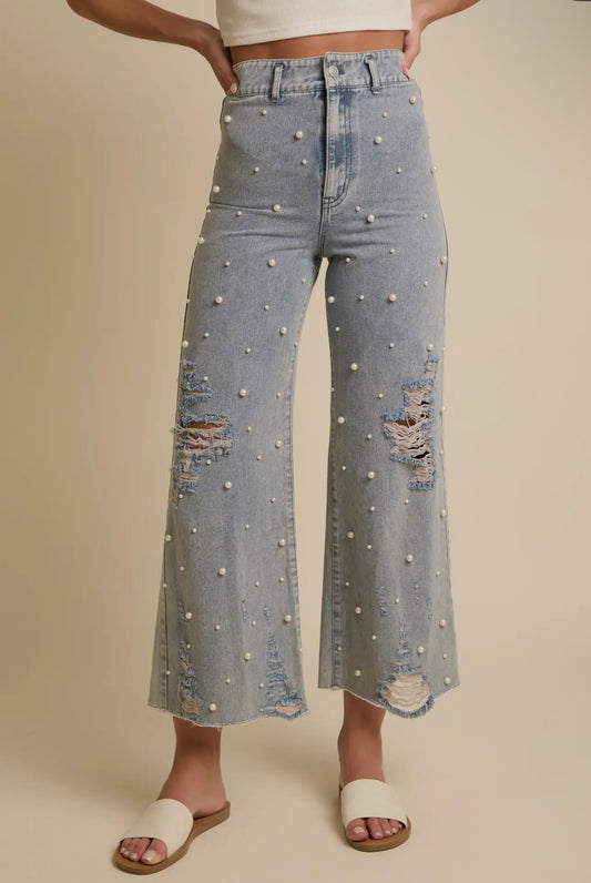 Pearl Embedded Jeans