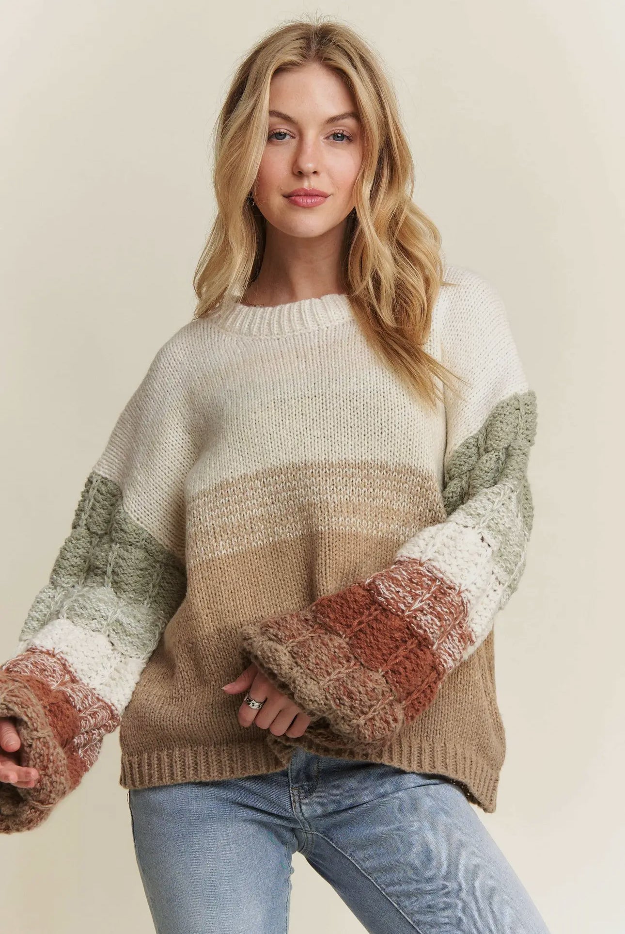 Bubble Sleeve Sweater