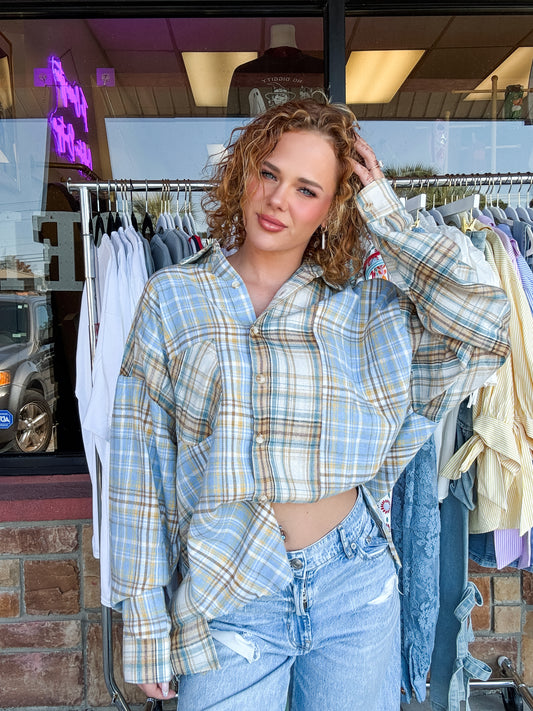 Kambrie Plaid Flannel Shirt