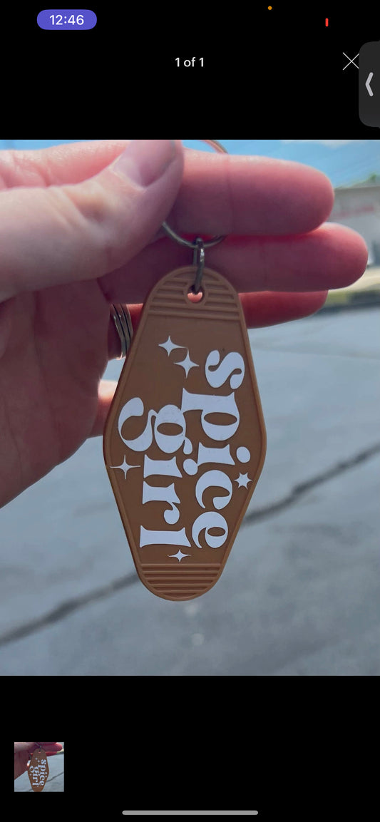 Spice Girl Motel Keychain