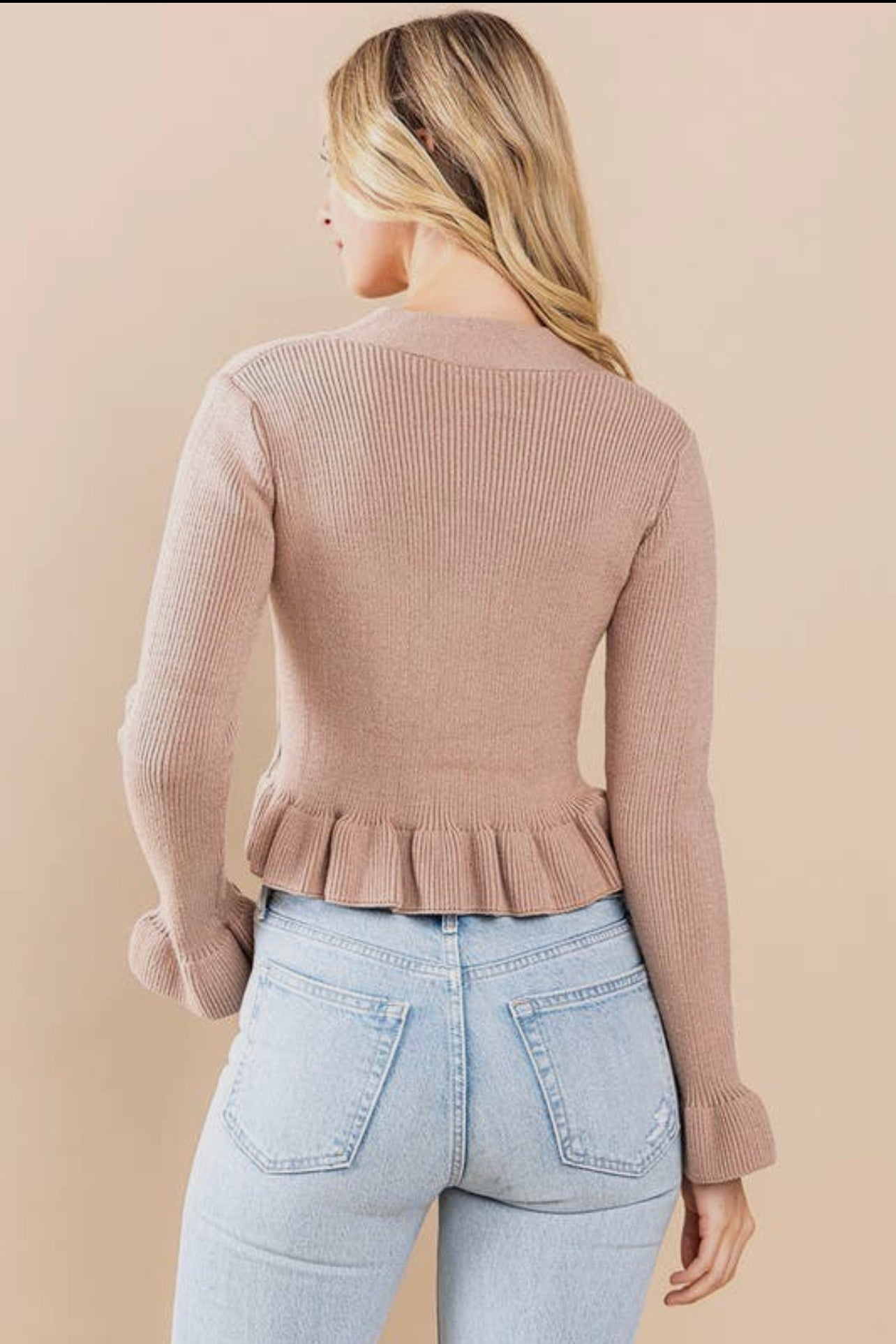 Ruffle Knit Top