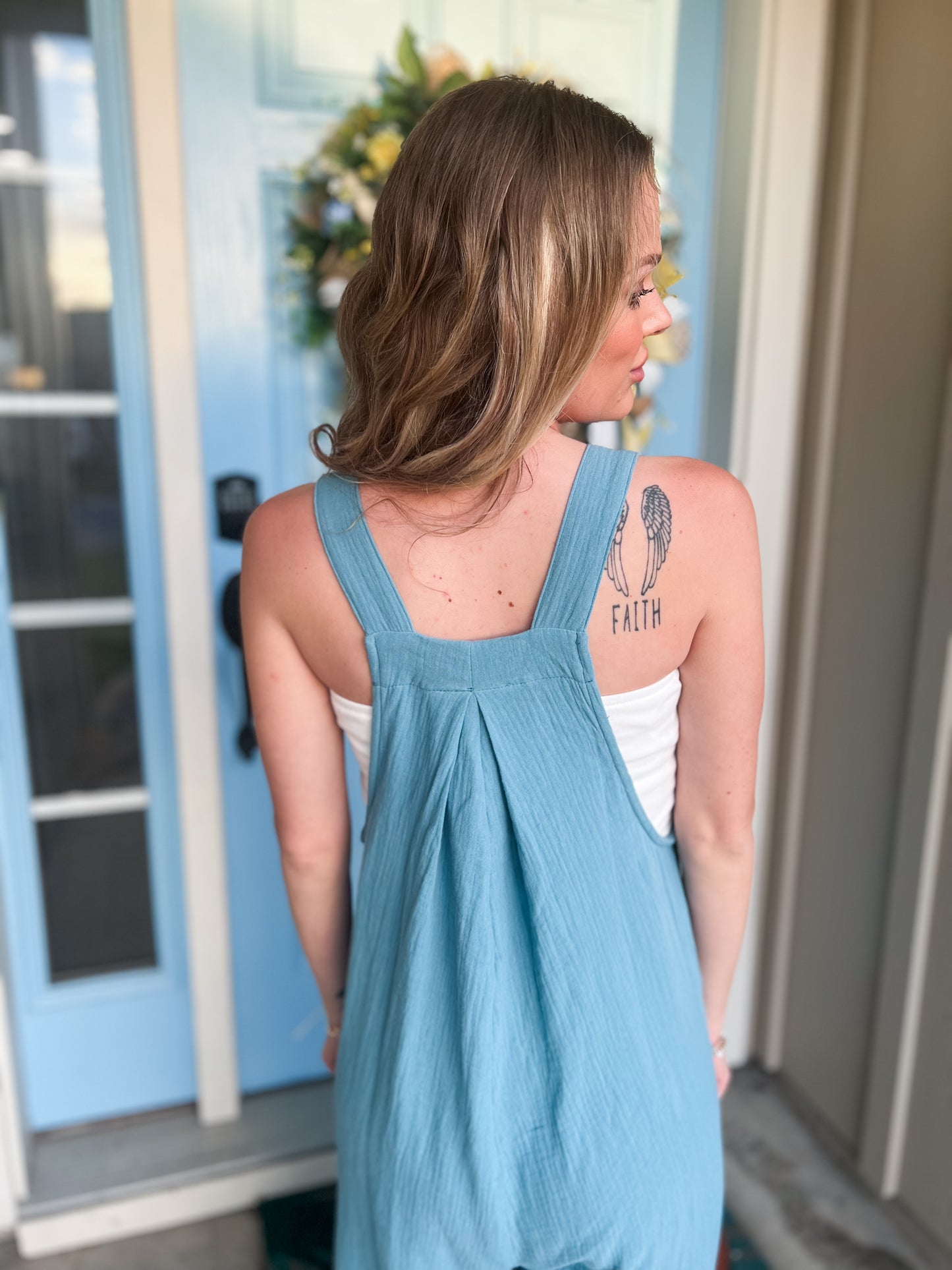 Blue Dreamy Overall Jumpsuit