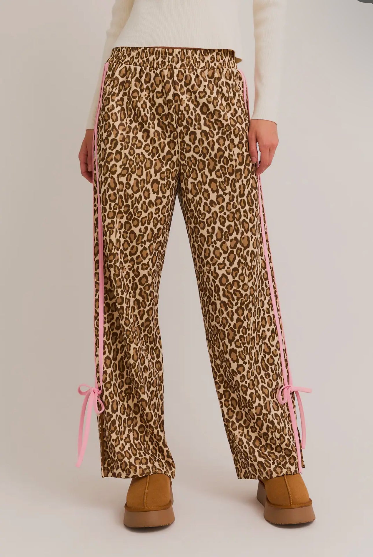 Cheetah Bow Track Pants