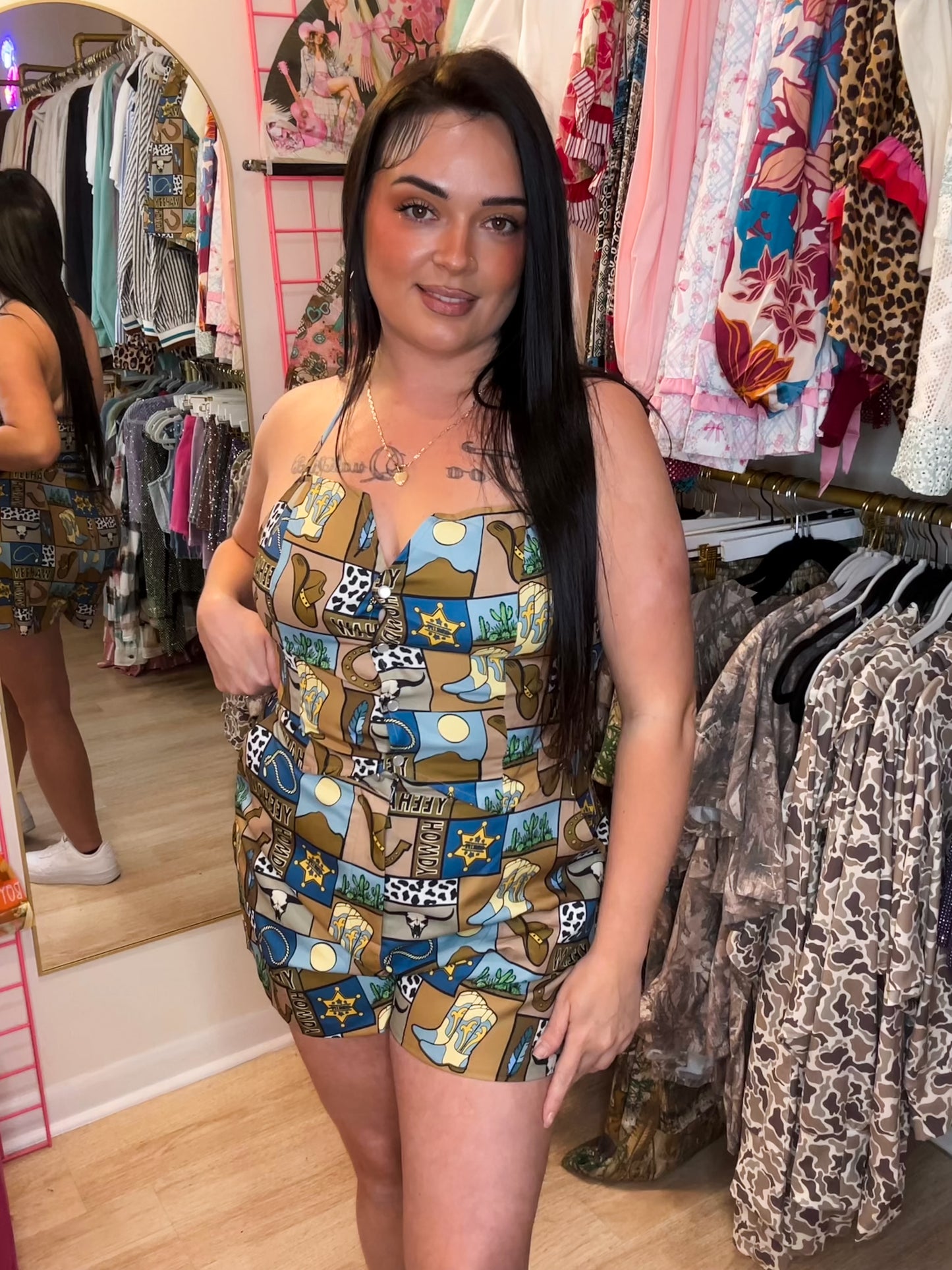 Kansas Western Printed Shorts Set (sold separately)