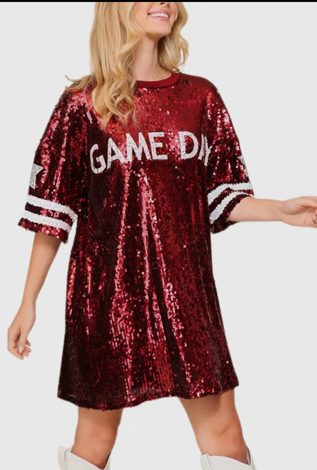 Sequin Game Day Dress