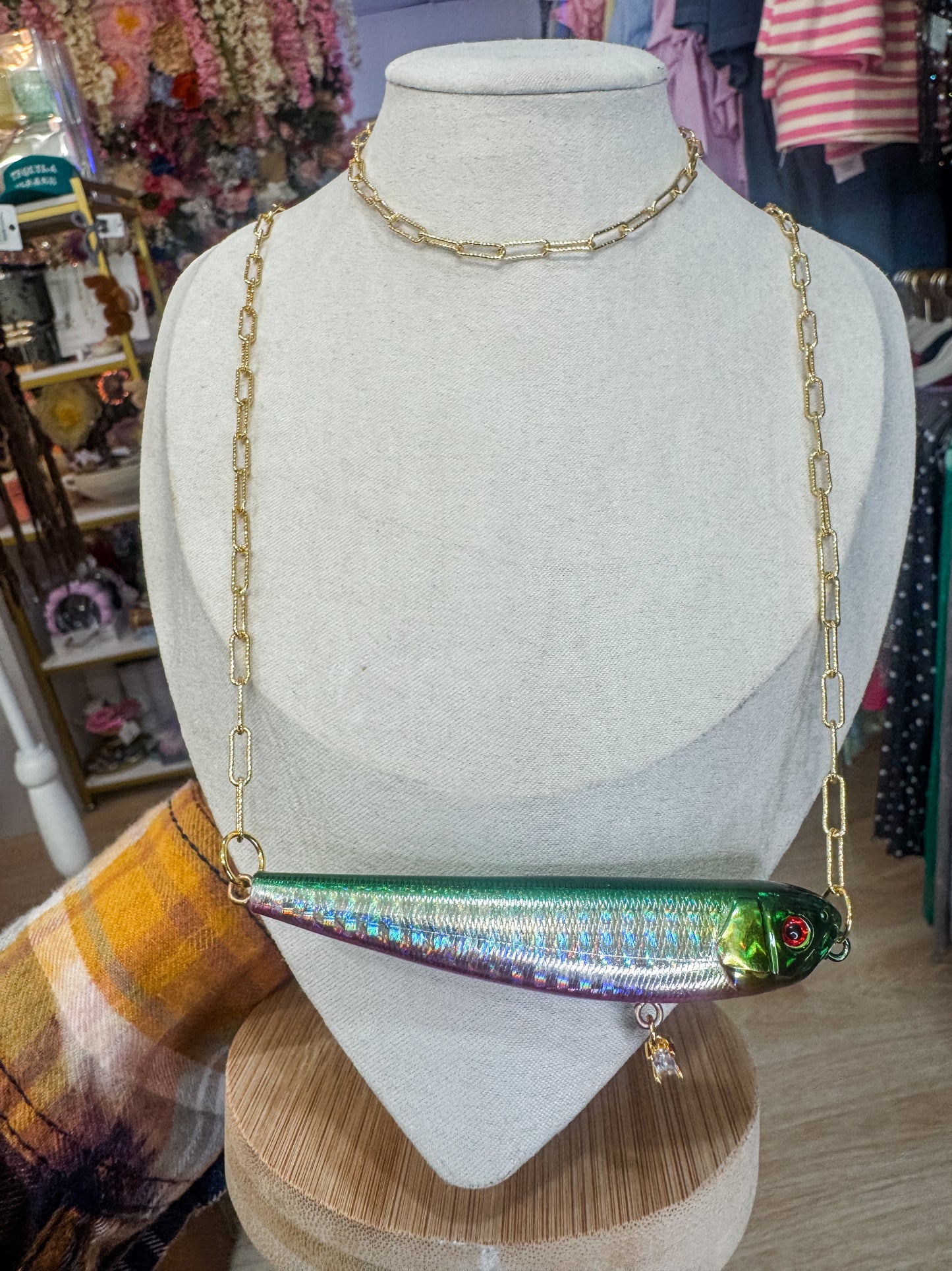 Tarnish Free Fishing Lure Necklaces