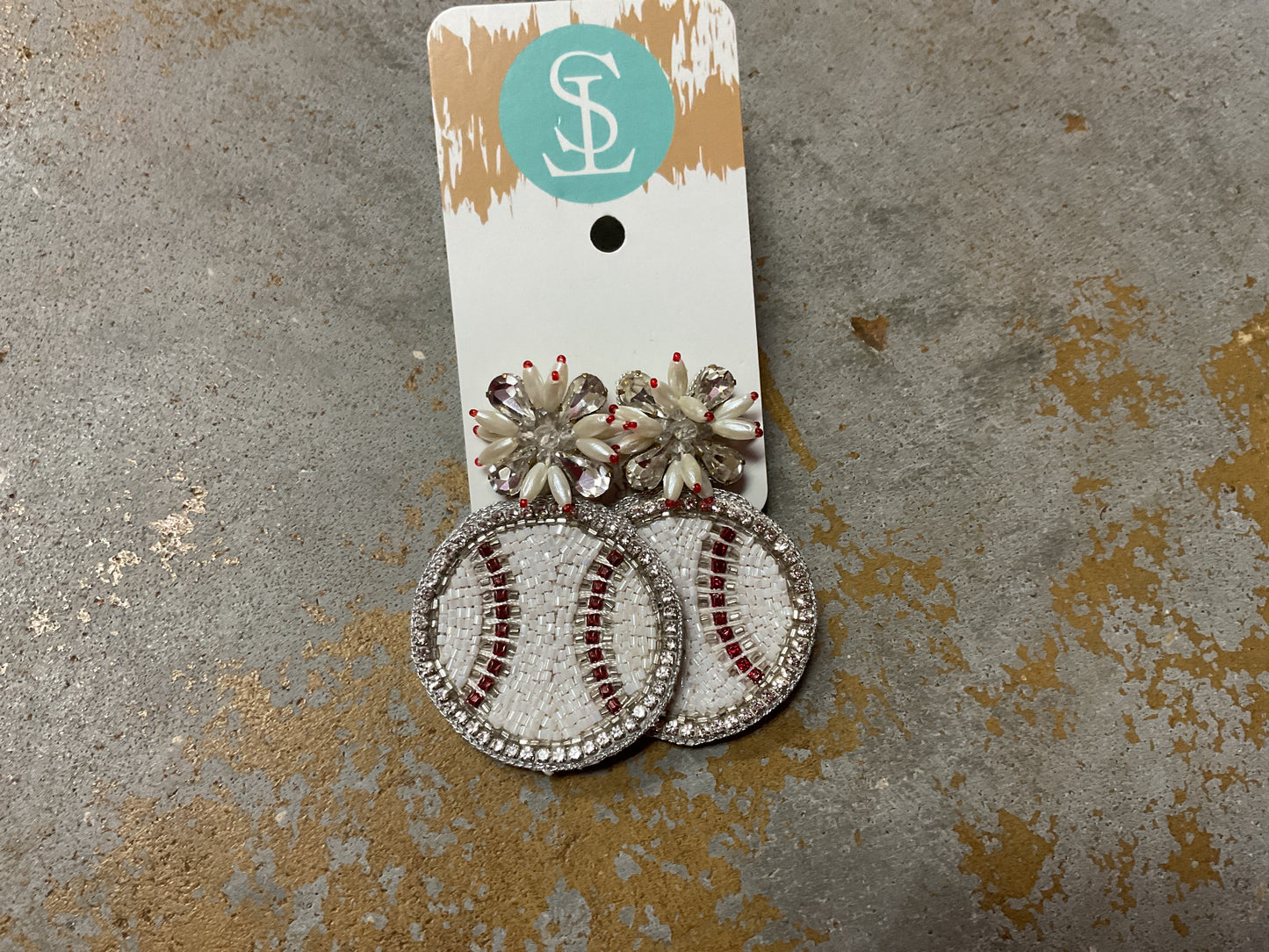 Baseball Earrings