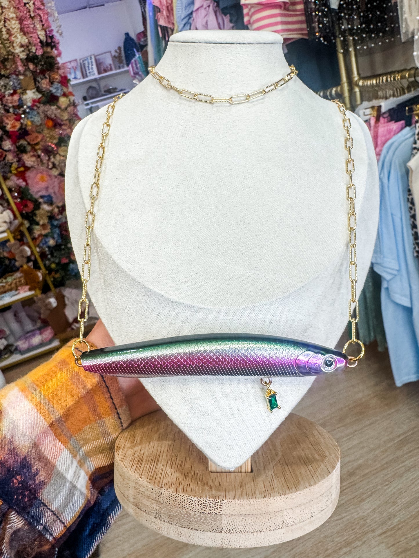 Tarnish Free Fishing Lure Necklaces