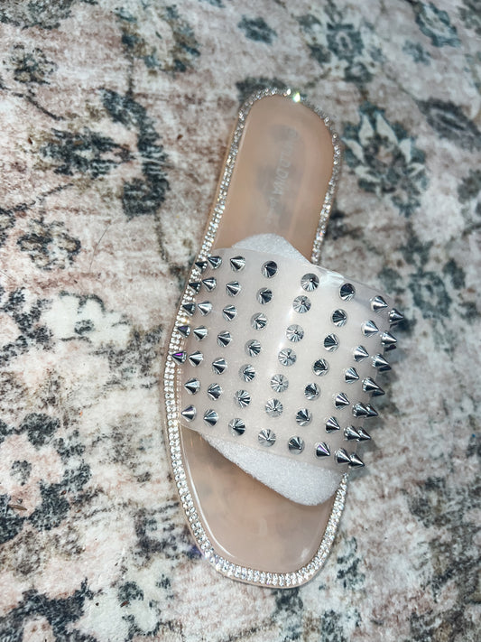 Rhinestone Stud Sandals