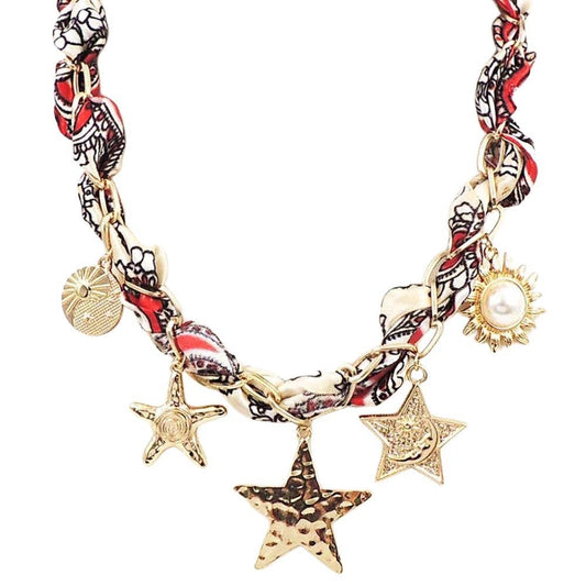 Star Scarf Necklace