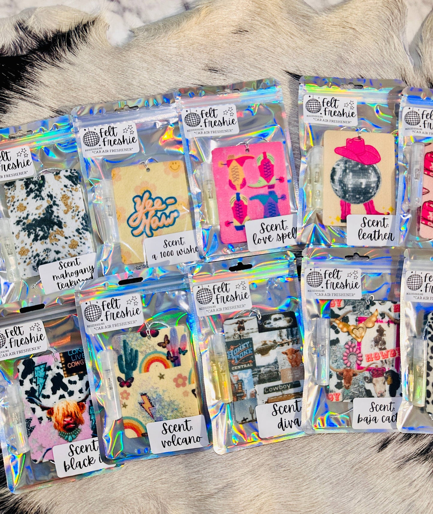 Western Car Freshies | Western Air Freshener - Bundle of 10